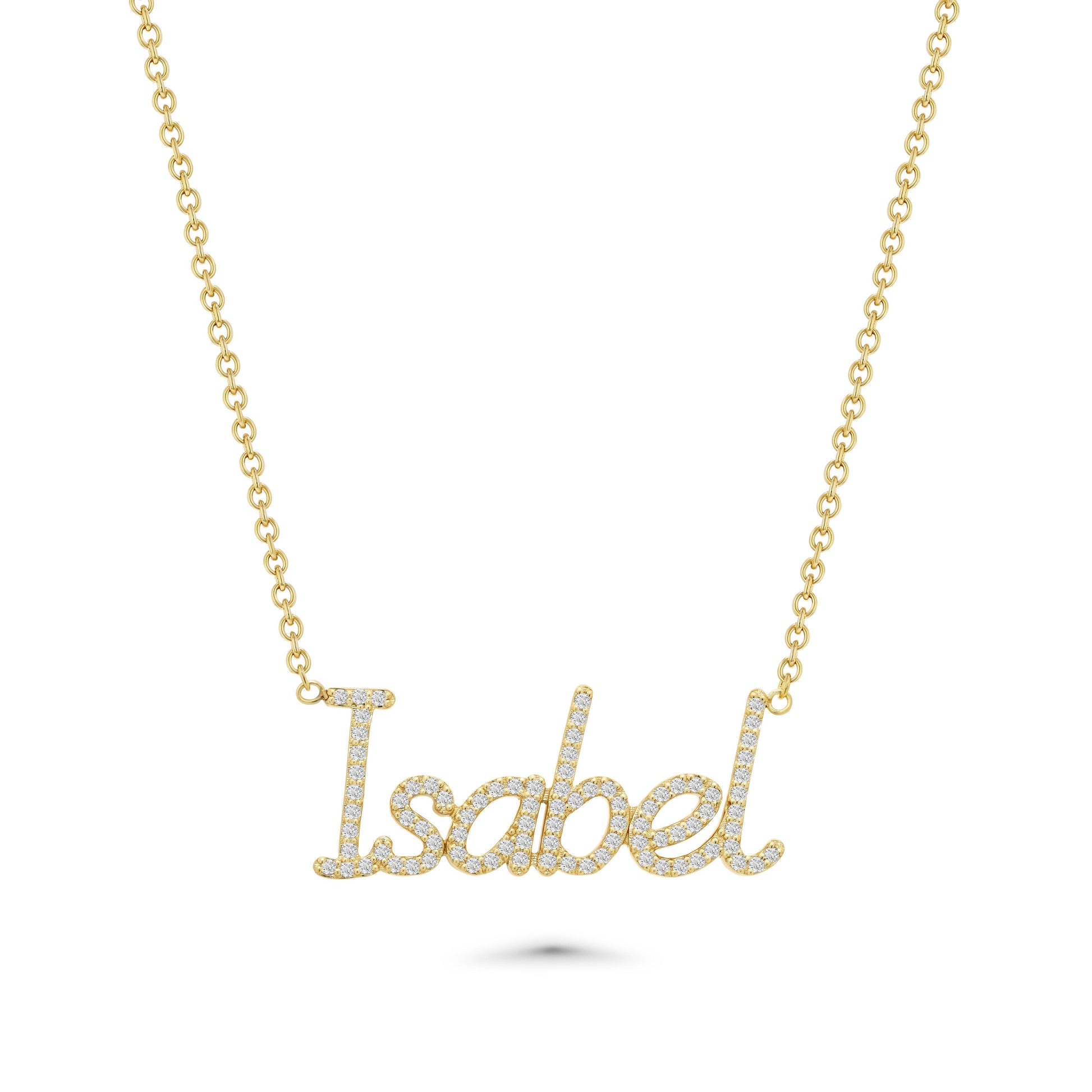 Custom Script Pendant - Saint Isa